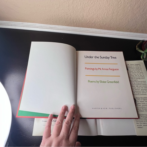 Vintage 1988 1st Edition 'Under the Sunday Tree' Poetry Book, Paintings by Mr. A - Picture 5 of 10